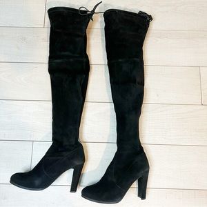 Authentic Stuart Weitzman Highland Stretch Suede Over-The-Knee Boots